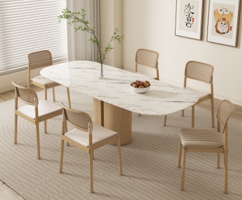 Modern Dining Table And Chairs-ID:599311118