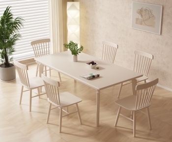 Modern Dining Table And Chairs-ID:881440659