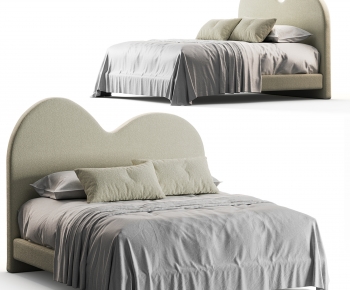 Modern Double Bed-ID:524045941