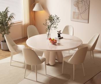Modern Dining Table And Chairs-ID:369364981