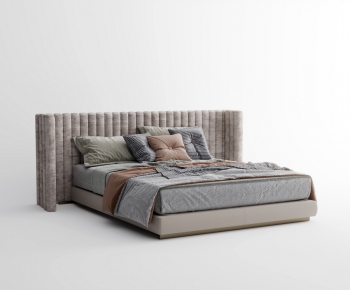 Modern Double Bed-ID:802217962