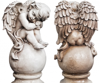 欧式天使小孩雕像-ID:260907894