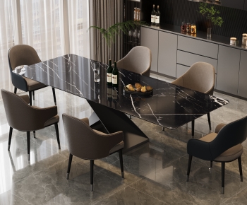 Modern Dining Table And Chairs-ID:180429945