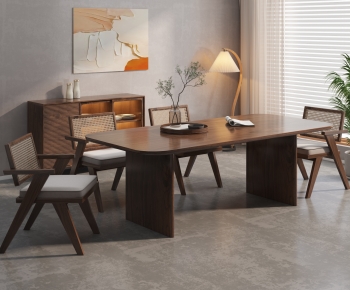 Wabi-sabi Style Dining Table And Chairs-ID:512808088