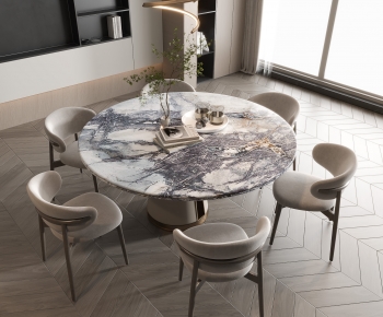 Modern Dining Table And Chairs-ID:301420788