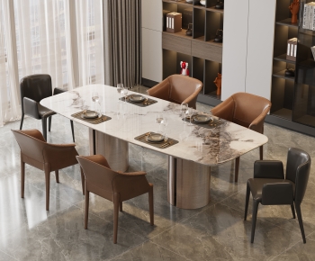 Modern Dining Table And Chairs-ID:843970877