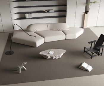 Modern Wabi-sabi Style Sofa Combination-ID:307019006