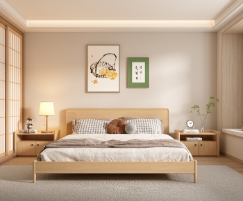 Japanese Style Wabi-sabi Style Bedroom-ID:903902058