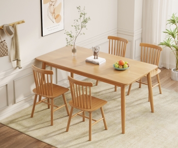 Modern Dining Table And Chairs-ID:605937009