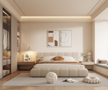 Modern Wabi-sabi Style Bedroom-ID:612150914