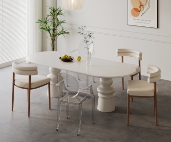 Modern Dining Table And Chairs-ID:638336905