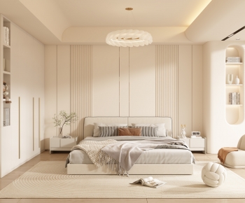 Modern Wabi-sabi Style Bedroom-ID:196567068