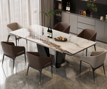 Modern Dining Table And Chairs-ID:122480477