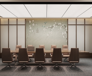Modern New Chinese Style Meeting Room-ID:285500056