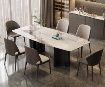 Modern Dining Table And Chairs-ID:802660037
