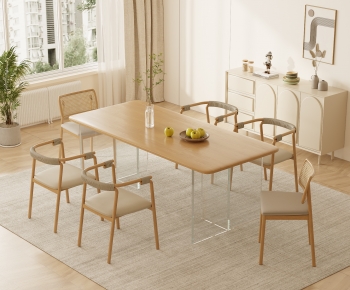 Modern Dining Table And Chairs-ID:268356083