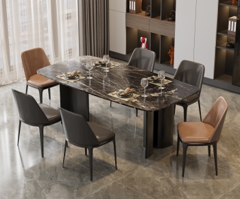 Modern Dining Table And Chairs-ID:308500059
