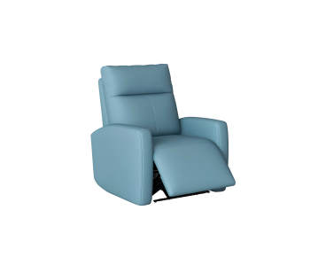 现代蓝色单人沙发-ID:956950903