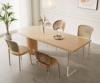 Modern Dining Table And Chairs-ID:728319888