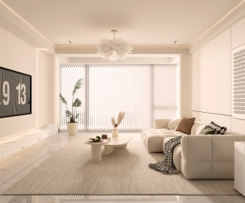 Modern Wabi-sabi Style A Living Room-ID:354681976