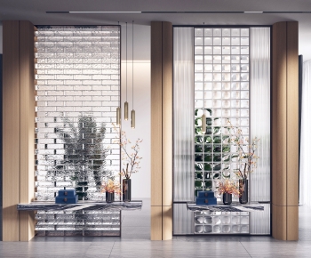 Modern Glass Screen Partition-ID:438004023