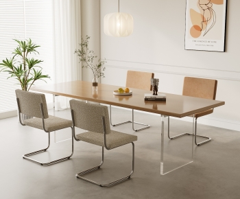 Modern Dining Table And Chairs-ID:382554059
