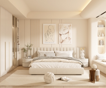 Modern Wabi-sabi Style Bedroom-ID:860222108