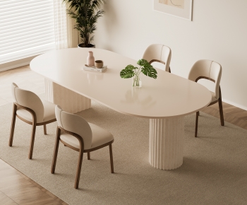 Modern Dining Table And Chairs-ID:605891947