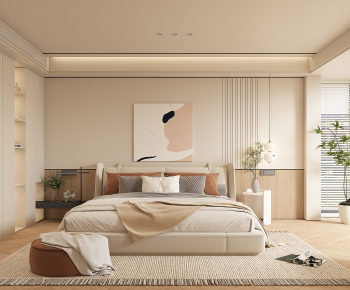 Modern Wabi-sabi Style Bedroom-ID:741488947
