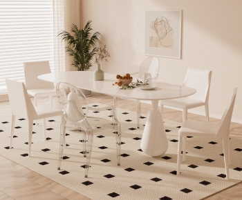 Modern Dining Table And Chairs-ID:599596988