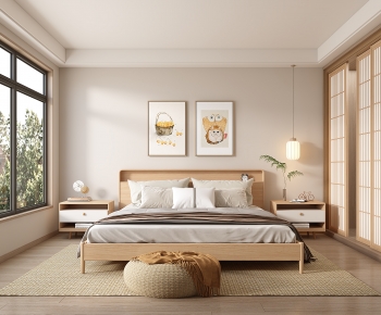 Japanese Style Wabi-sabi Style Bedroom-ID:927108053