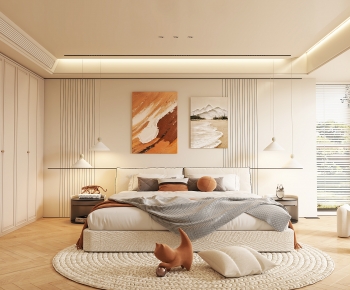 Modern Wabi-sabi Style Bedroom-ID:679603102