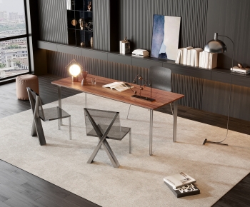 Modern Computer Desk And Chair-ID:180916076