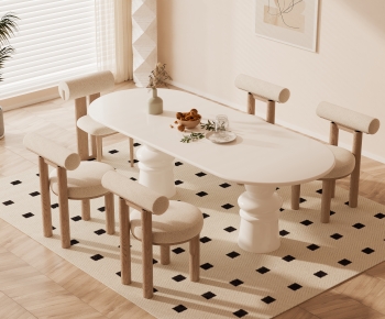 Modern Dining Table And Chairs-ID:925514949