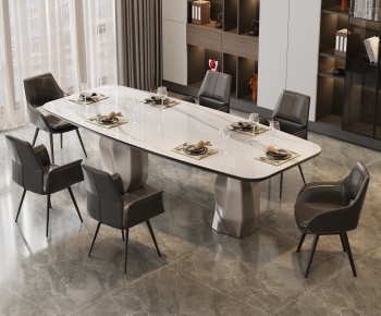 Modern Dining Table And Chairs-ID:333265076