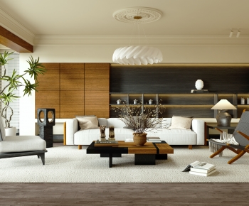 Wabi-sabi Style A Living Room-ID:862797985