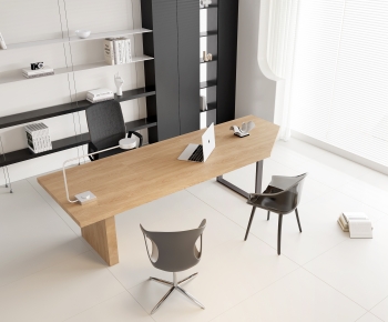 Modern Office Desk And Chair-ID:579564094