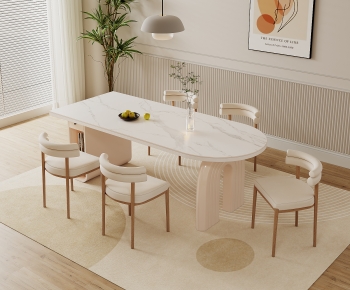 Modern Dining Table And Chairs-ID:375536922