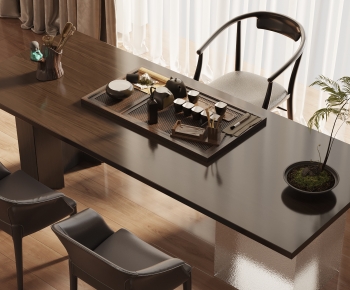 新中式茶桌椅组合-ID:865940091