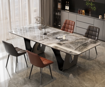 Modern Dining Table And Chairs-ID:155749085