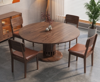 Wabi-sabi Style Dining Table And Chairs-ID:719070495