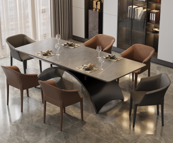 Modern Dining Table And Chairs-ID:530514961
