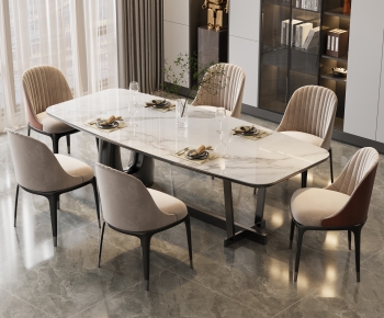 Modern Dining Table And Chairs-ID:197665938