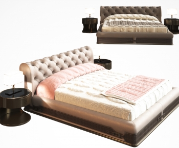 Modern Double Bed-ID:251380924