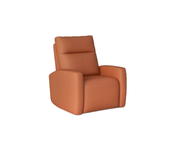 现代橘色单人沙发-ID:881412038