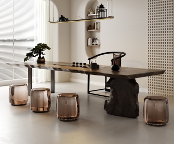 Wabi-sabi Style Tea Tables And Chairs-ID:317948101