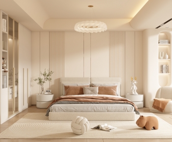 Modern Wabi-sabi Style Bedroom-ID:560935972