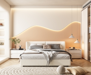 Modern Wabi-sabi Style Bedroom-ID:590291036
