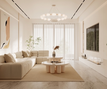 Modern Wabi-sabi Style A Living Room-ID:813816072