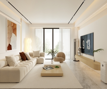 Modern Wabi-sabi Style A Living Room-ID:823231946